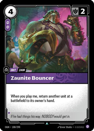|RB01|[OGN-188/298](U) Zaunite Bouncer
