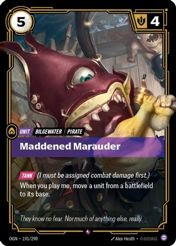 |RB01|[OGN-191/298](R) Maddened Marauder {Foil}
