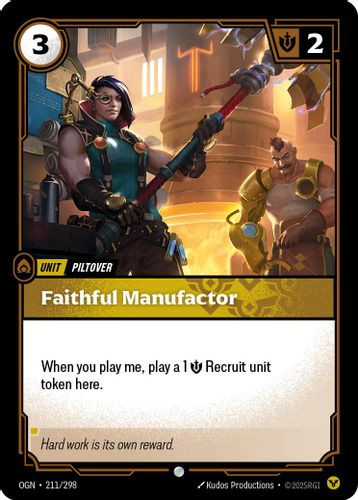 |RB01|[OGN-211/298](C) Faithful Manufactor {Foil}