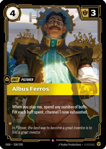 |RB01|[OGN-230/298](R) Albus Ferros {Foil}