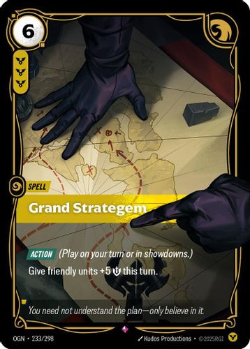 |RB01|[OGN-233/298](R) Grand Strategem {Foil}