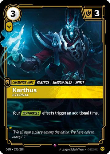 |RB01|[OGN-236/298](R) Karthus - Eternal {Foil}