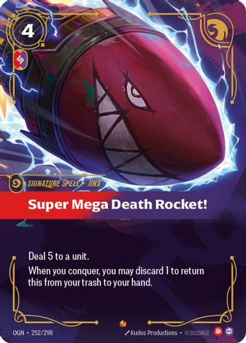 |RB01|[OGN-252/298](E) Super Mega Death Rocket! {Foil}