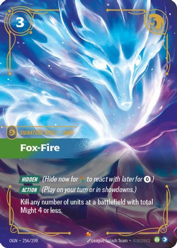 |RB01|[OGN-256/298](E) Fox-Fire {Foil}