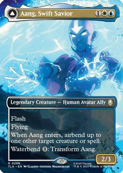 [TLA-0298](R) Aang, Swift Savior // Aang and La, Ocean's Fury (Borderless)