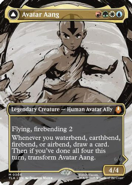 [TLA-0308](M) Avatar Aang // Aang, Master of Elements (Borderless) (Foil)