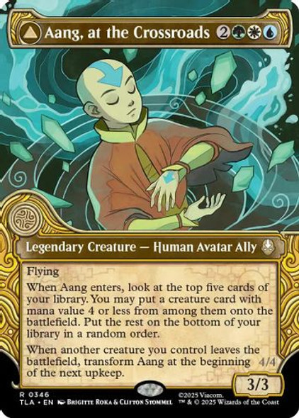 [TLA-0346](R) Aang, at the Crossroads // Aang, Destined Savior (Showcase) (Foil)