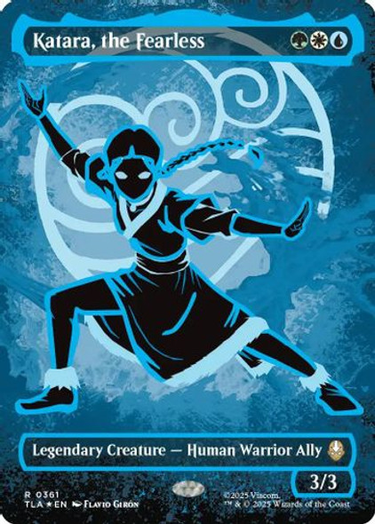 [TLA-0361](R) Katara, the Fearless (Borderless) (Neon Ink Foil)