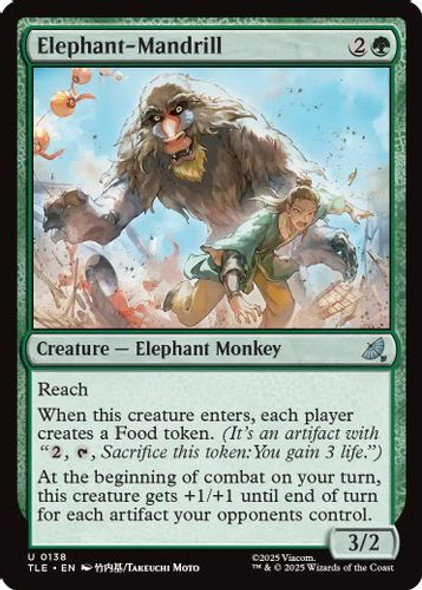 [TLE-0138](U) Elephant-Mandrill (Foil)