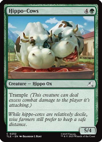[TLE-0252](C) Hippo-Cows (Foil)