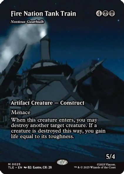 [TLE-0025](M) Fire Nation Tank Train - Noxious Gearhulk (Borderless)