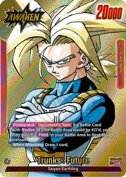 [SB02-001](L) Trunks : Future // Trunks : Future (1 Star Alternate Art)