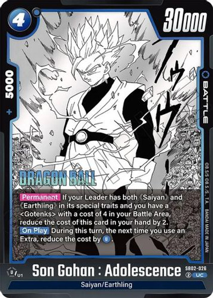 [SB02-026](U) Son Gohan : Adolescence