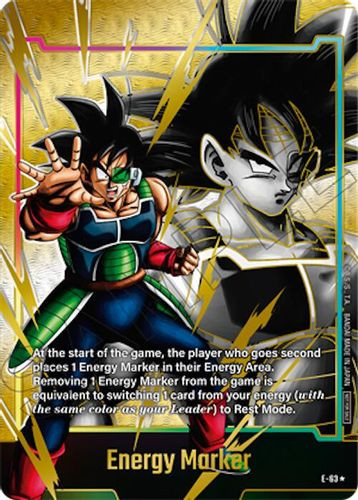 [E-063] Energy Marker {Bardock} {Energy Marker pack 06} {1 Star Alt Art} {Foil}