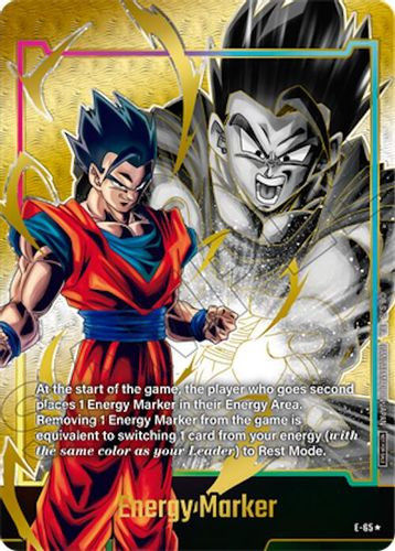 [E-065] Energy Marker {Son Gohan : Adolescence} {Energy Marker pack 06} {1 Star Alt Art} {Foil}