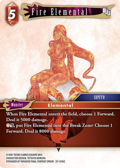 [27-016](C) Fire Elemental (Foil)
