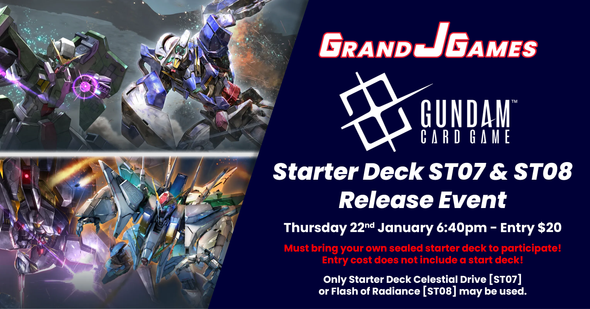 Gundam: ST07/08 Release Event (6:40pm Thursday 22nd Jan)