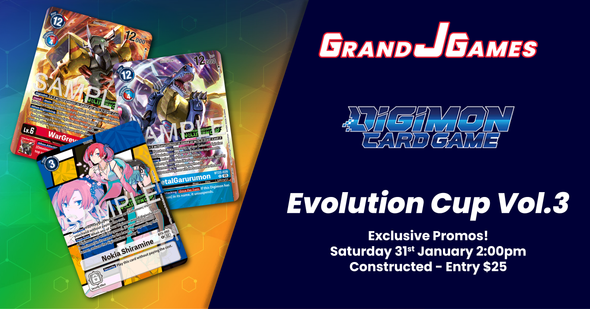 Digimon: Evolution Cup 2025 Vol.3 (2:00pm Saturday 31st Jan)