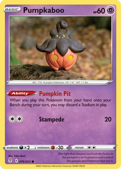 [SWSH07][EVS-076/203C] Pumpkaboo