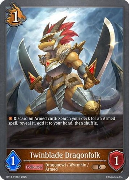 [BP13-P16EN](PB) Twinblade Dragonfolk (Premium Foil)