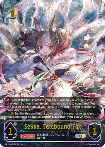 [BP13-U01EN](U) Sekka, Fatebound Fox (Ultimate Foil)