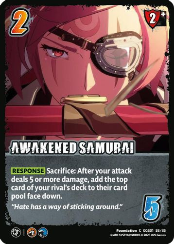 [GGS01-058/85](C) Awakened Samurai