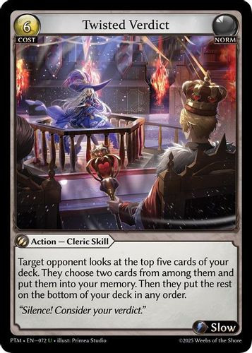 |GA08|<1st>[PTM-EN-072](U) Twisted Verdict