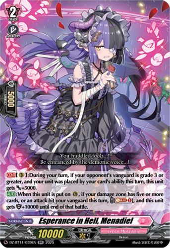 [DZ-BT11/039EN](RR) Esperance in Hell, Menadiel