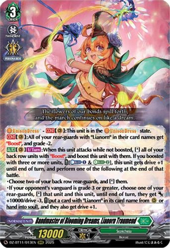 [DZ-BT11/013EN](RRR) Bandmaster of Blooming Dreams, Lianorn Traumend