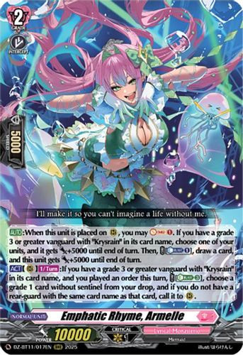 [DZ-BT11/017EN](RRR) Emphatic Rhyme, Armelle