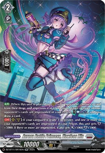 [DZ-BT11/SR16EN](SR) Aurora Battle Princess, Flawless Lila (SR)