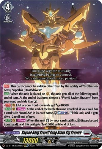 [DZ-BT11/EX01EN](EX) Beyond Bang Brave!! Bang Brave Big Bravern