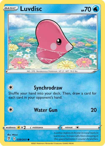 SWSH07-039/203C Luvdisc (Reverse Holo)