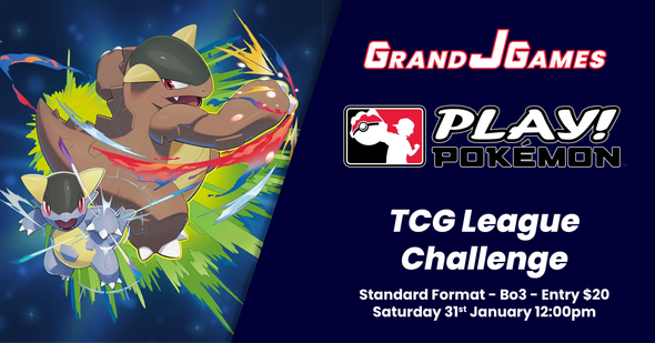 (SIGN UP INSTORE) Pokemon: Grand J Games League Challenge (12:00pm Saturday 31st Jan)