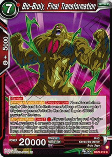 [BT29-019](C) Bio-Broly, Final Transformation