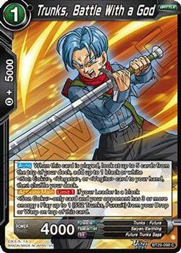 [BT29-098](C) Trunks, Battle With a God