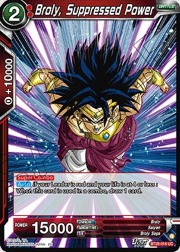 [BT29-016](UC) Broly, Suppressed Power (Foil)