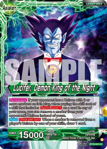 [BT29-043](UC) Lucifer // Lucifer, Demon King of the Night (Foil)