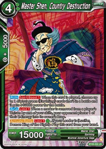 [BT29-055](UC) Master Shen, Country Destruction (Foil)
