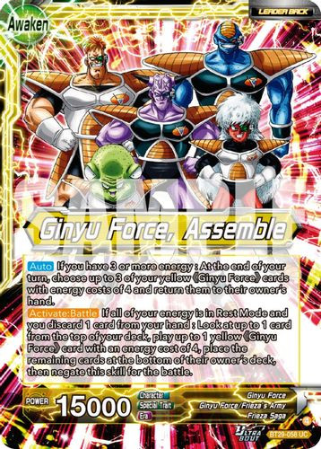 [BT29-058](UC) Ginyu // Ginyu Force, Assemble (Foil)