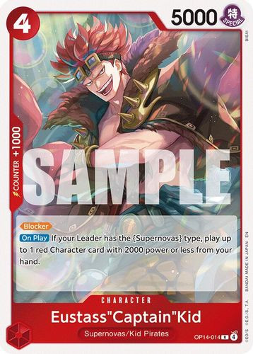 [OP14-014](R) Eustass"Captain"Kid (Foil)