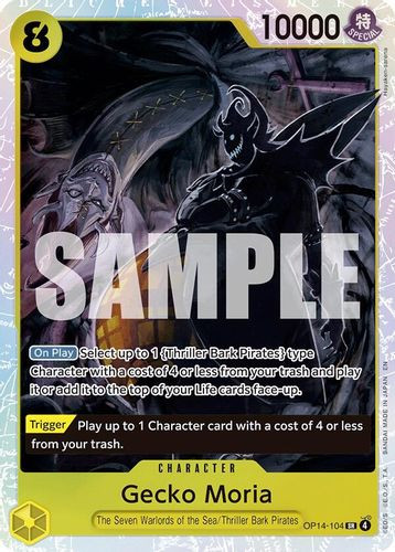 [OP14-104](SR) Gecko Moria (Foil)