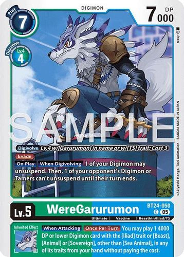 [BT24-050](C) WereGarurumon