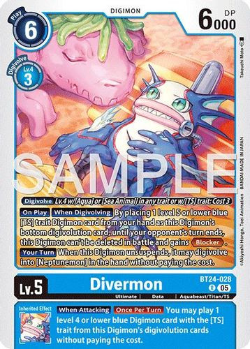 [BT24-028](R) Divermon (Foil)