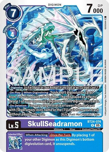 [BT24-074](R) SkullSeadramon (Foil)