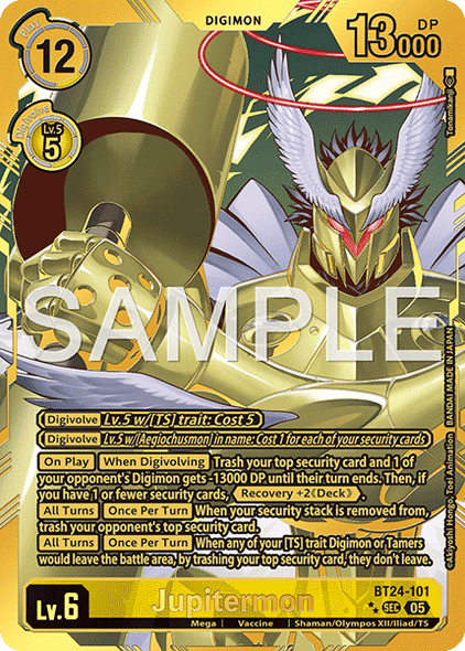 [BT24-101](SEC) Jupitermon (2 Star Alt Art) (Foil)