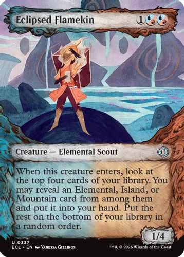 [ECL-0337](U) Eclipsed Flamekin (Showcase) (Foil)