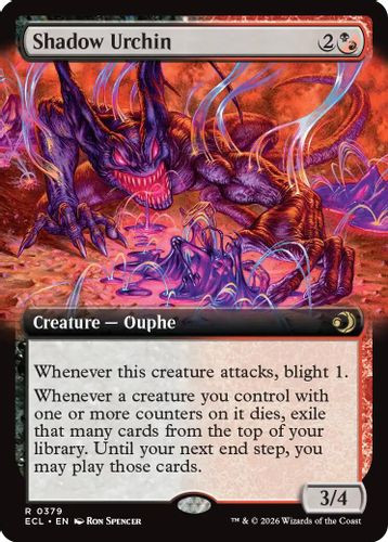 [ECL-0379](R) Shadow Urchin (Extended Art) (Foil)