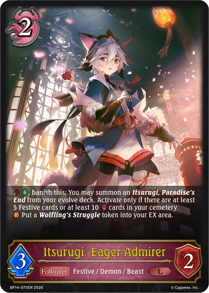 [BP14-070EN](L) Itsurugi, Eager Admirer
