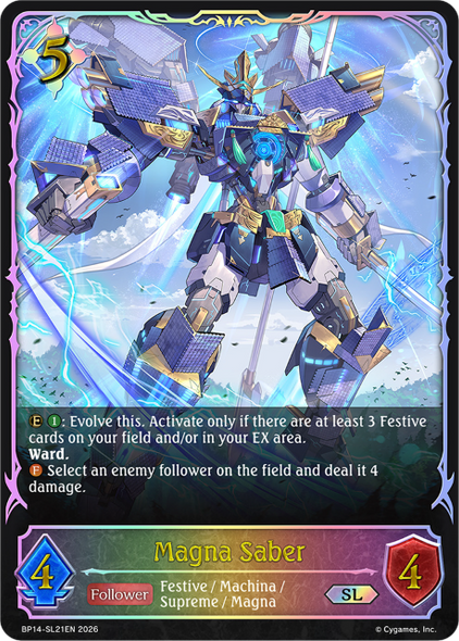 [BP14-SL21EN](SL) Magna Saber (Super Legendary)